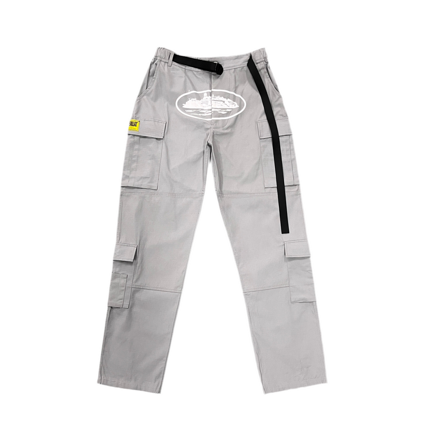 Corteiz Alcatraz Stone Grey Cargos 1
