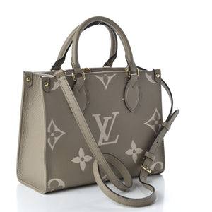 LOUIS VUITTON Empreinte Monogram Giant Onthego "PM Tourterelle Creme" 2