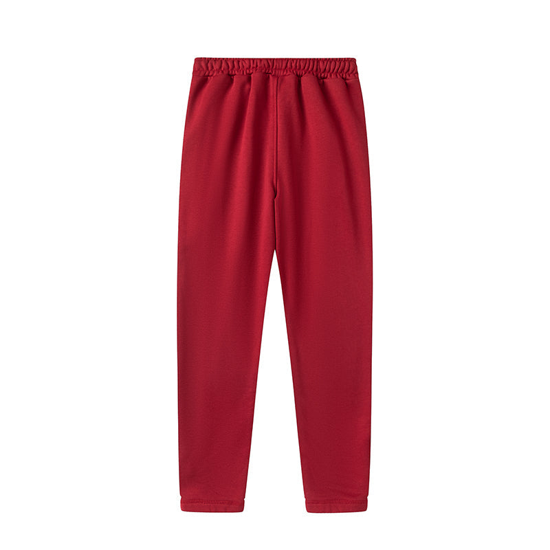Trapstar Script Zip Through Hoodie Tracksuit- Red 5