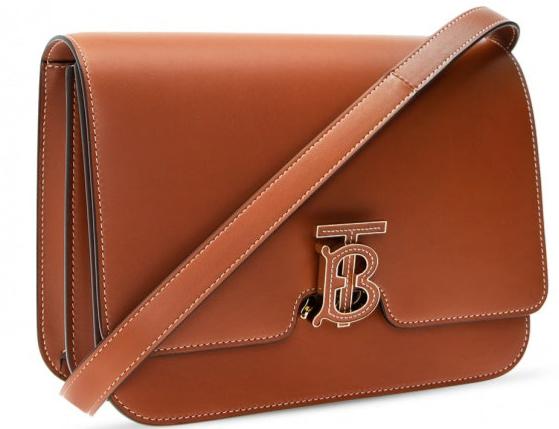 Burberry Mini Leather TB Cross-Body Bag "Brown"