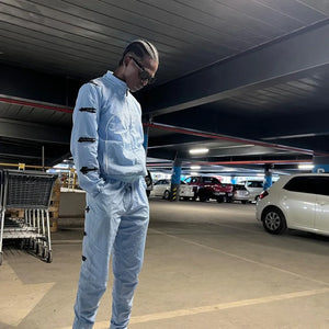 Trapstar Irongate CASHMERE BLUE BLACK Shellsuit 2.0 Jacket 3