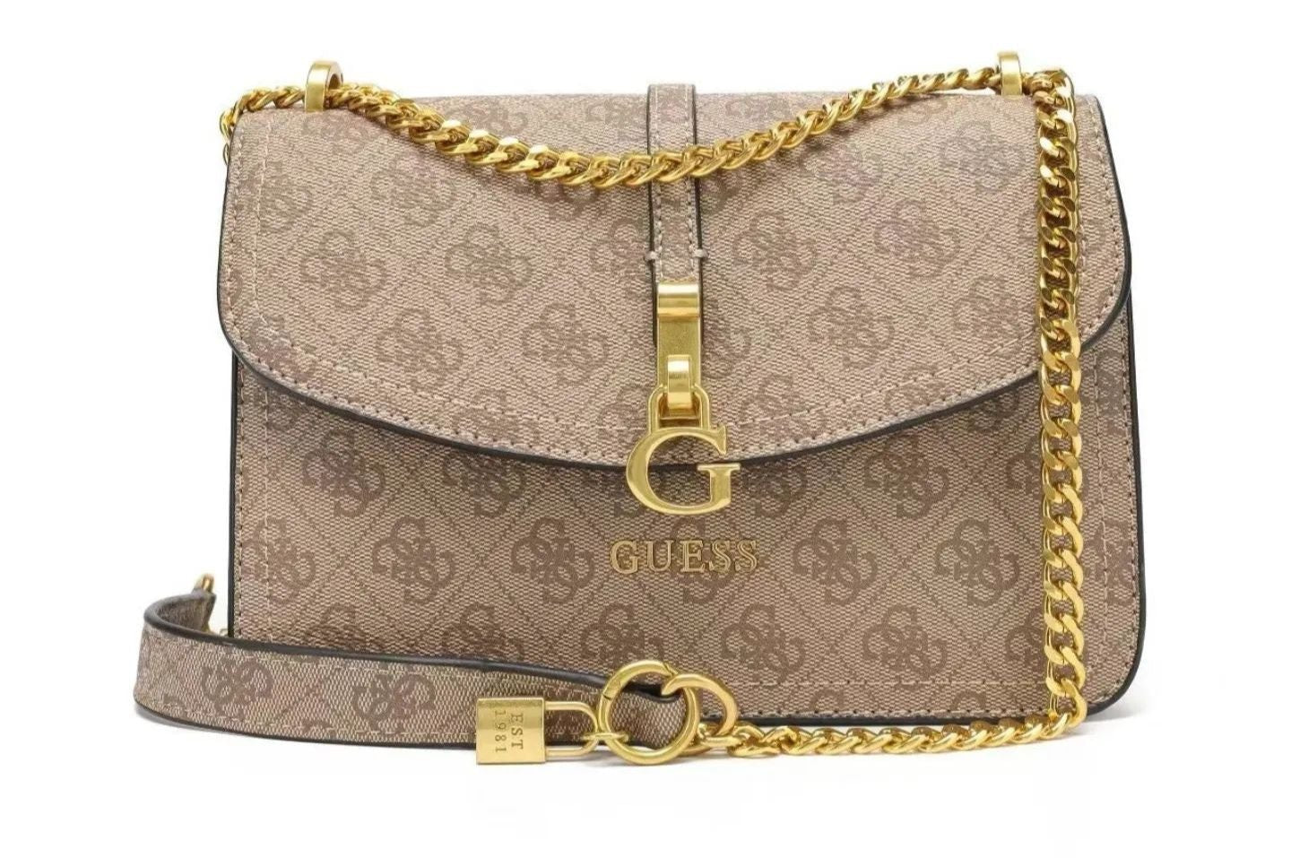 GUESS G James Shoulder Bag 'Coffee Brown'