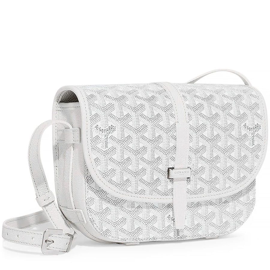 Goyard Goyardine Belvedere II White PM Messenger Bag 1