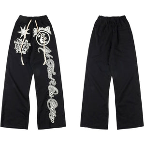Hellstar “ONLY IN DARKNESS YOU CAN SEE THE STAR” Joggers -Black 1