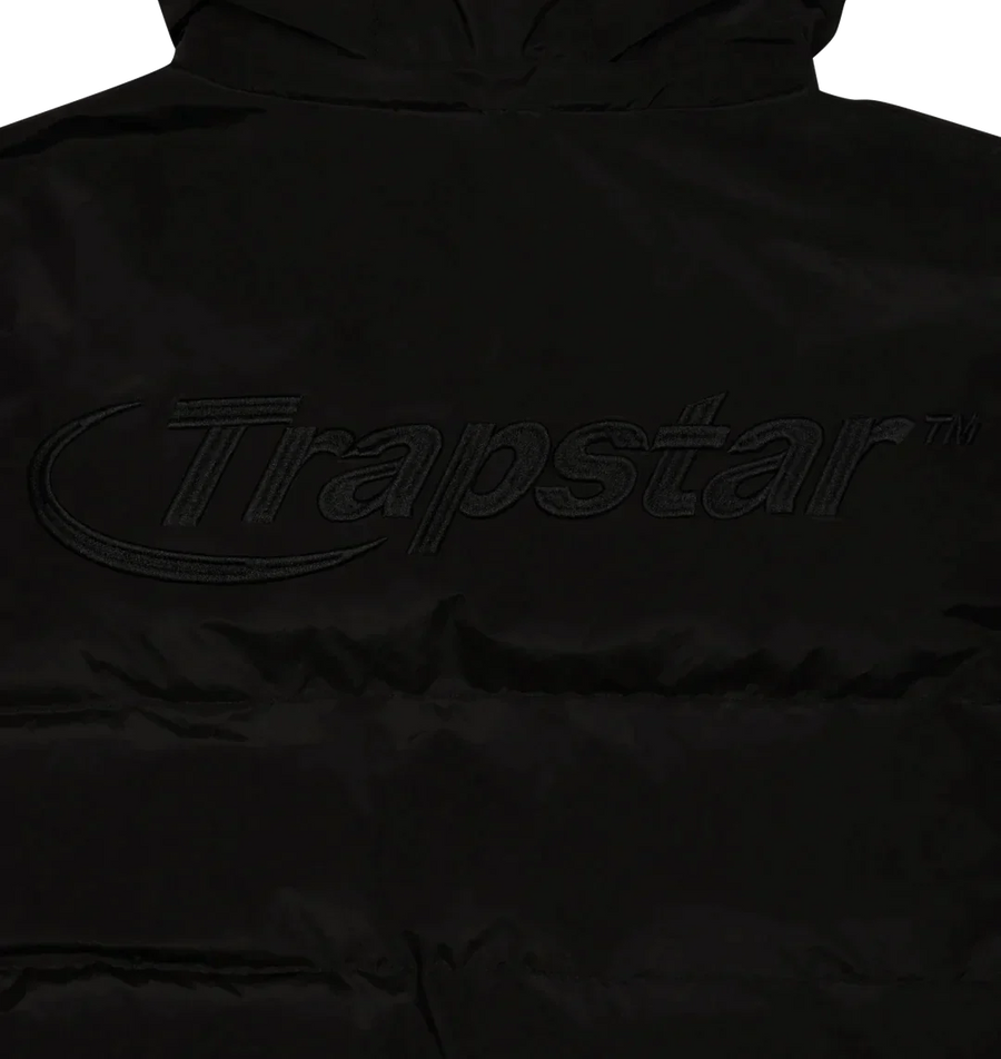 Trapstar Triple Black Hyperdrive Hooded Puffer Jacket 5