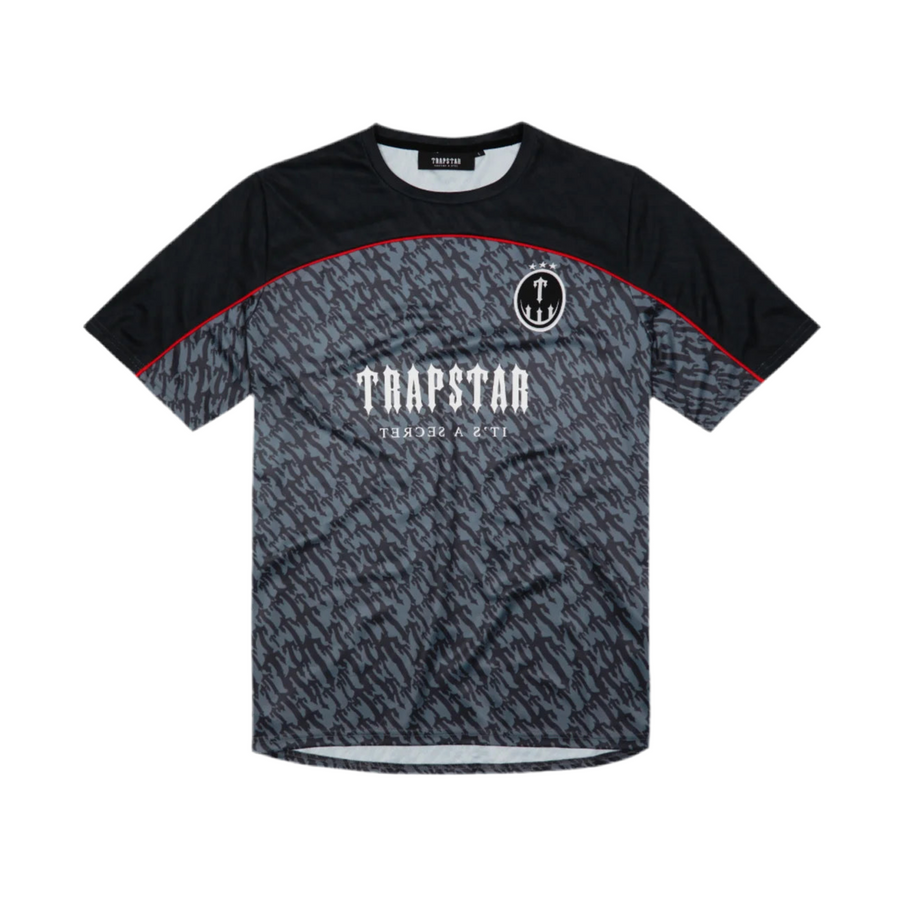Trapstar T Monogram Football Jersey - Grey/Red 1