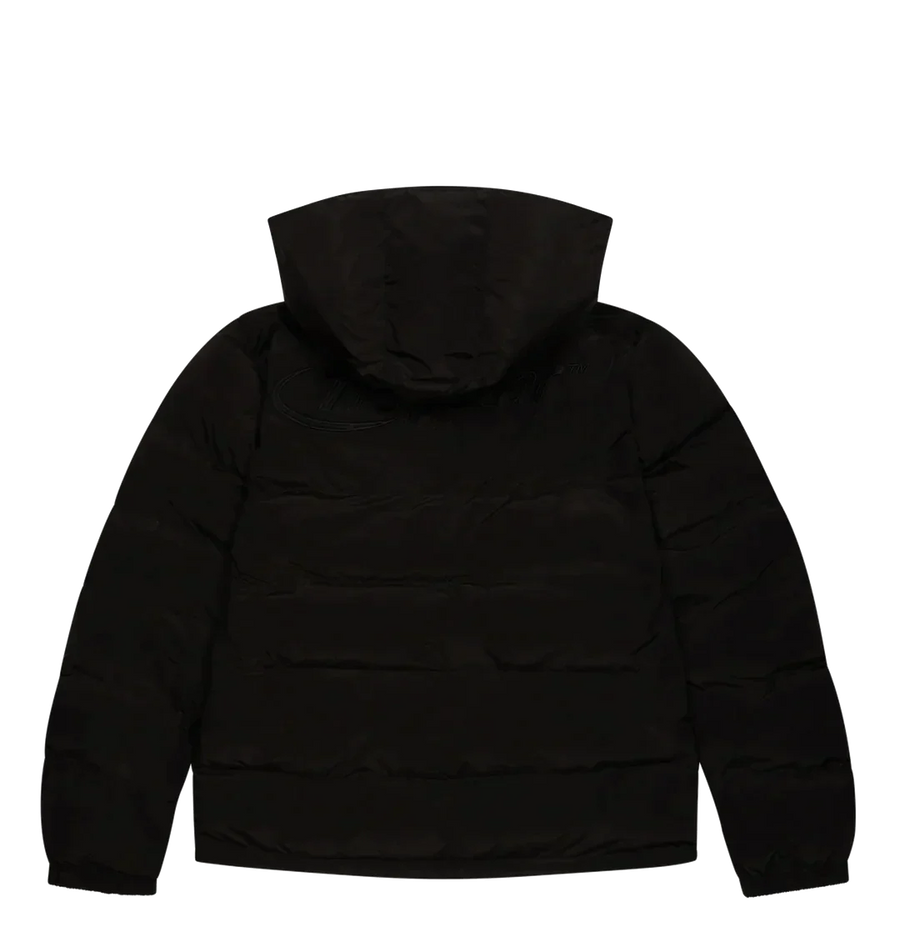 Trapstar Triple Black Hyperdrive Hooded Puffer Jacket 3