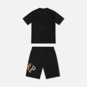 Black & Orange TRP Short Set 2