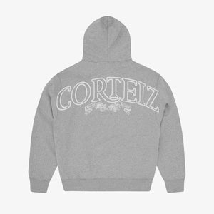 Corteiz Superior Royale Zip Hoodie- Grey 2