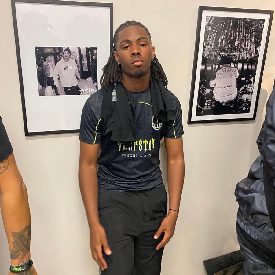 Trapstar T Football Jersey- Black/Lime 3