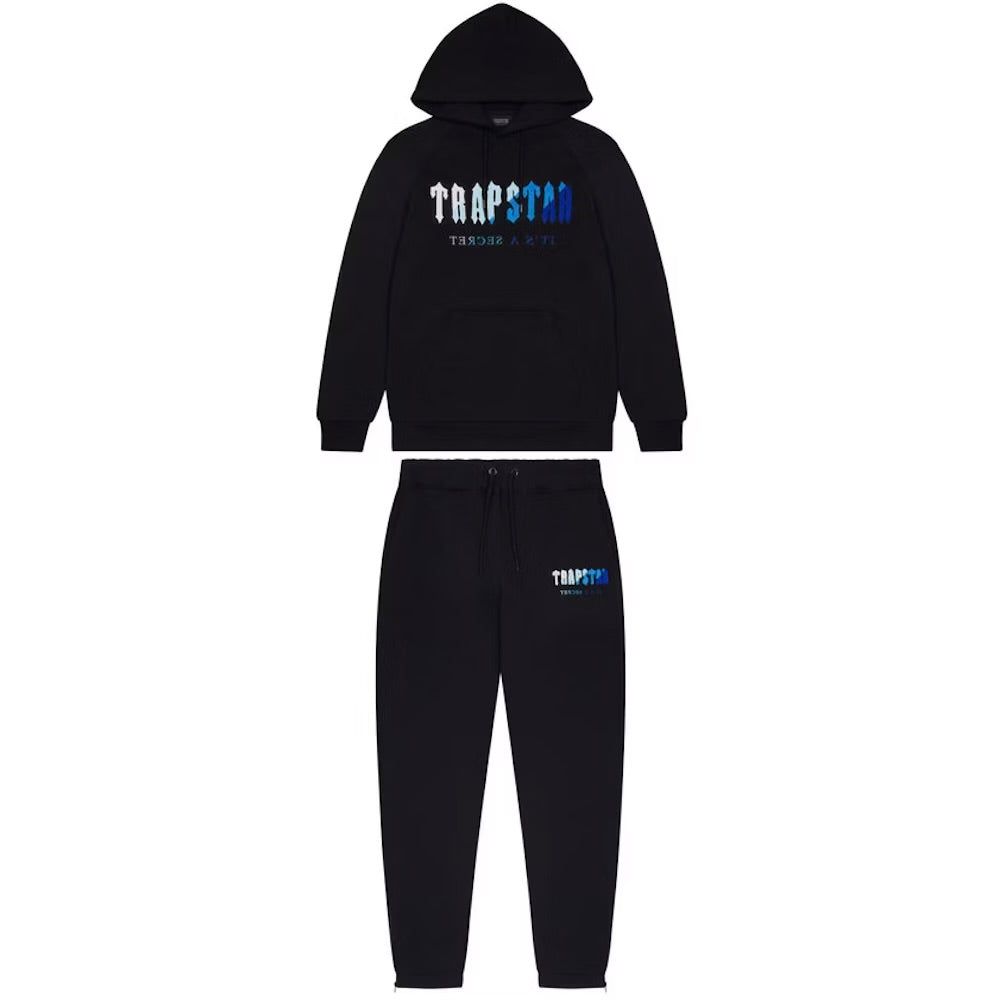 Trapstar Chenille Decoded Hoodie TracksuitBlack Ice Flavours 2.0