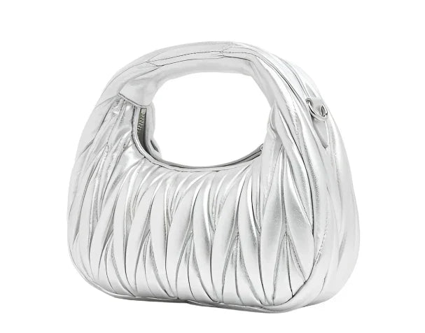 MIU MIU mini Wander matelassé "Silver" 4