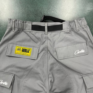 Corteiz Alcatraz Stone Grey Cargos 7