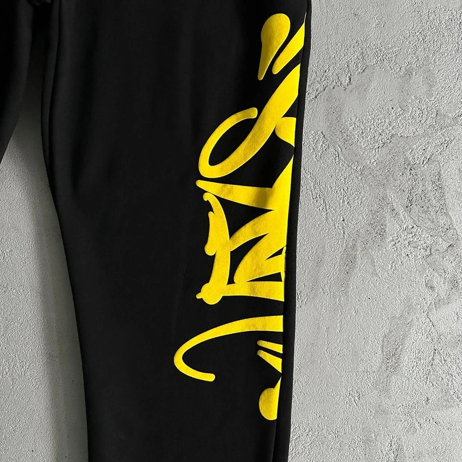 SYNAWORLD TEAM SYNA TRACKSUIT - MARL YELLOW/BLACK 4