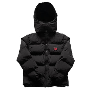 Trapstar Irongate Puffer Jacket Red/Black Detachable hood 2