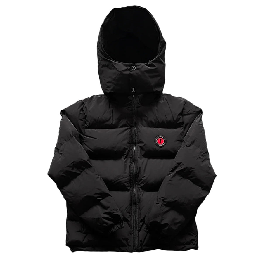 Trapstar Irongate Puffer Jacket Red/Black Detachable hood 2
