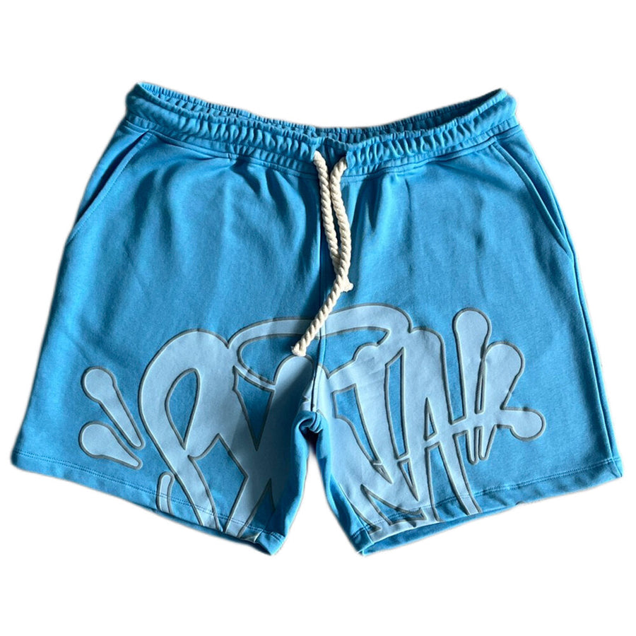 Synaworld ‘Syna Logo’ Shorts- Blue and Gray 1