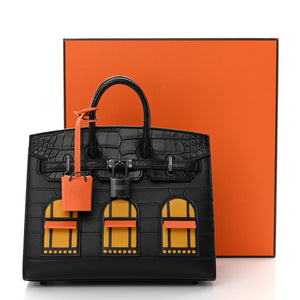 Hermès Faubourg Sellier 20" "Midnight Black" 5