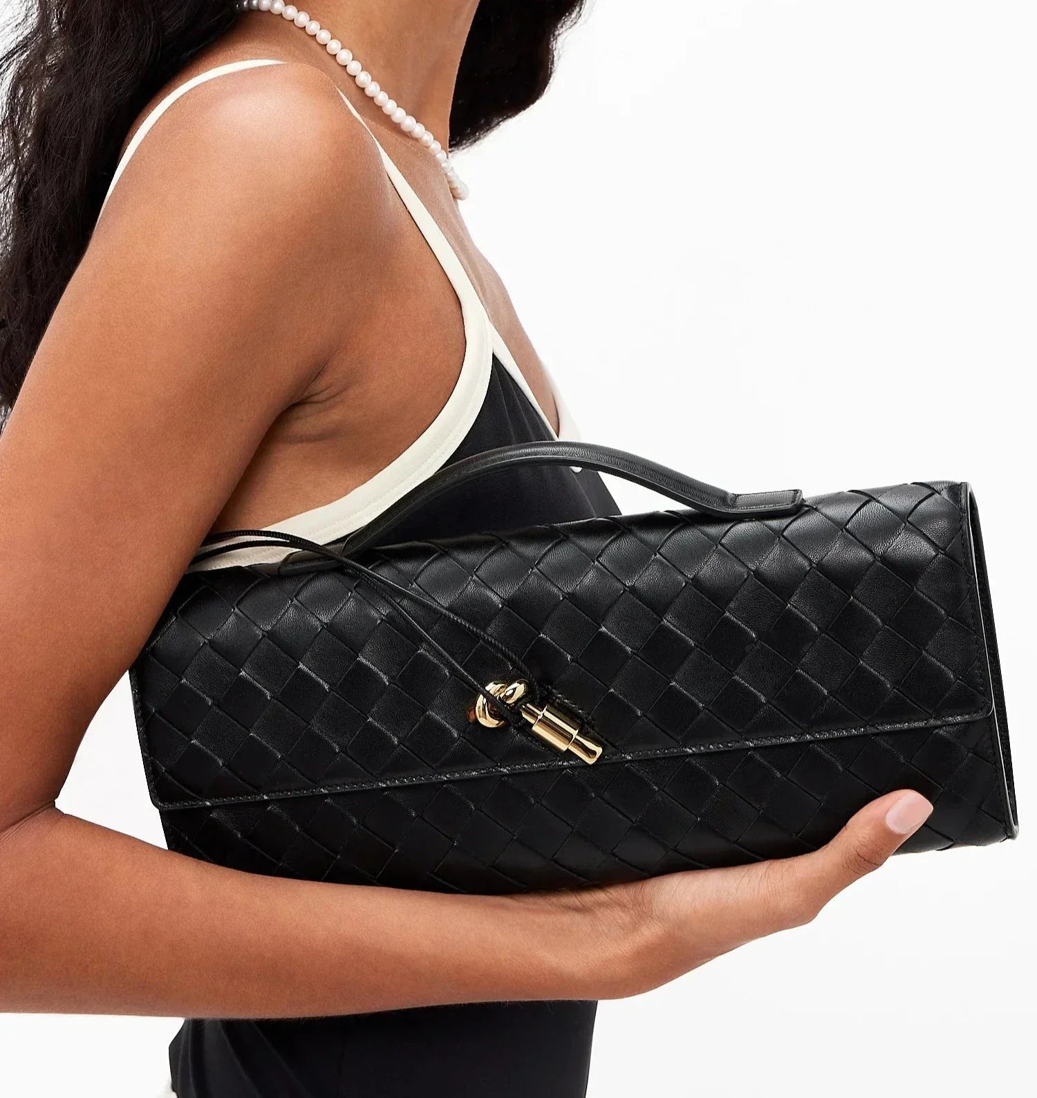 Bottega Veneta Andiamo Long Clutch "Black"