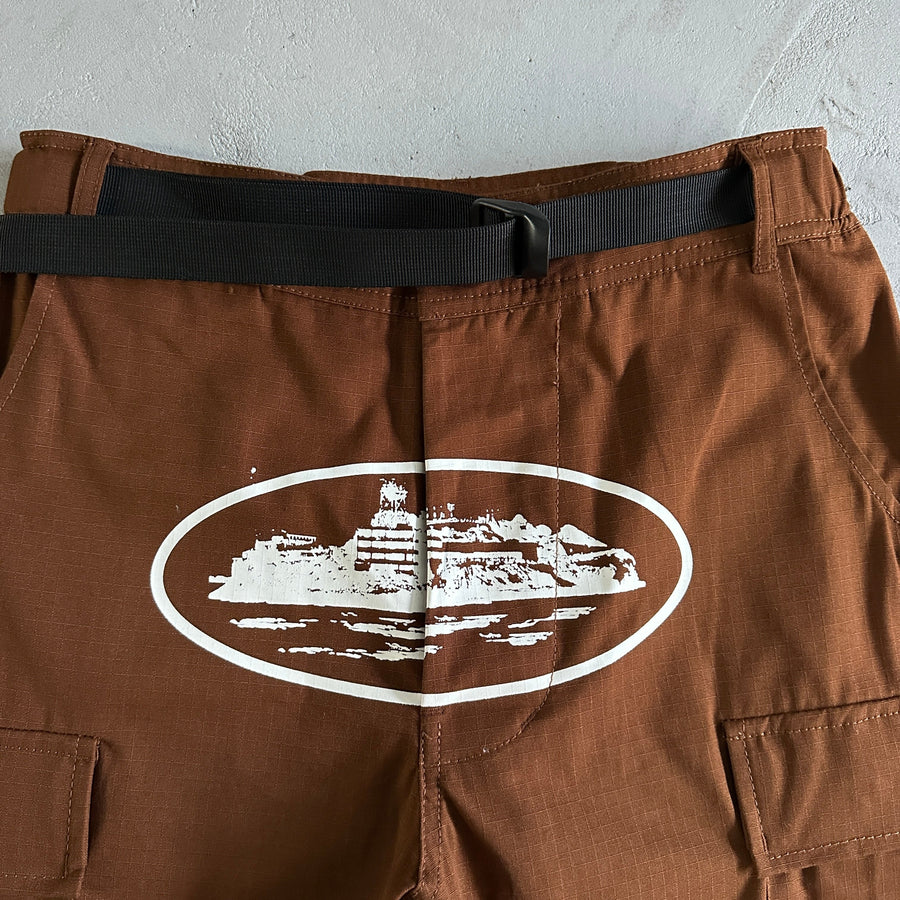 Corteiz Guerillaz* Cargo Pants Brown 3