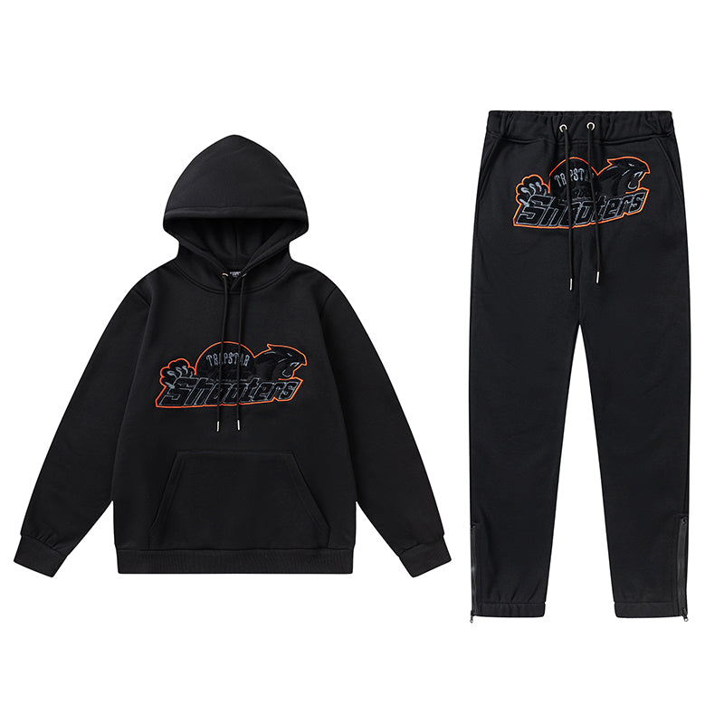 Shooters 2.0 Hooded Black Tracksuit 1