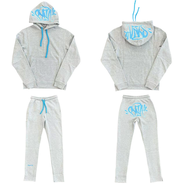 Synaworld “Syna Logo” Tracksuit - Grey / Blue