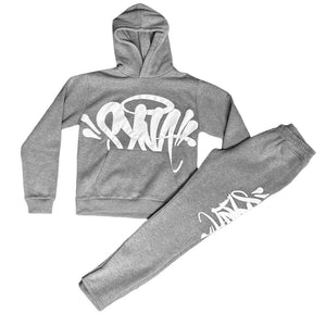 SYNAWORLD TEAM SYNA TRACKSUIT - MARL GREY/WHITE 1