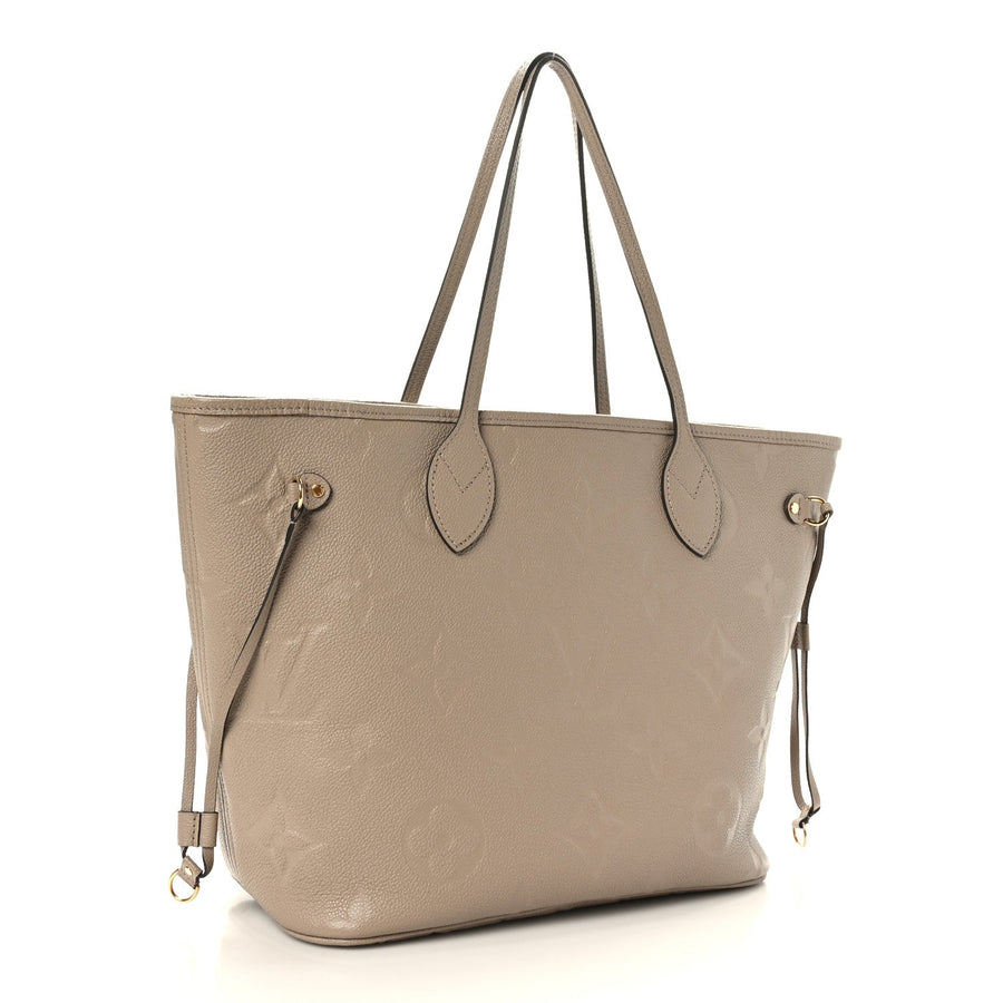 LOUIS VUITTON Empreinte Monogram Giant Neverfull MM Tourterelle 5