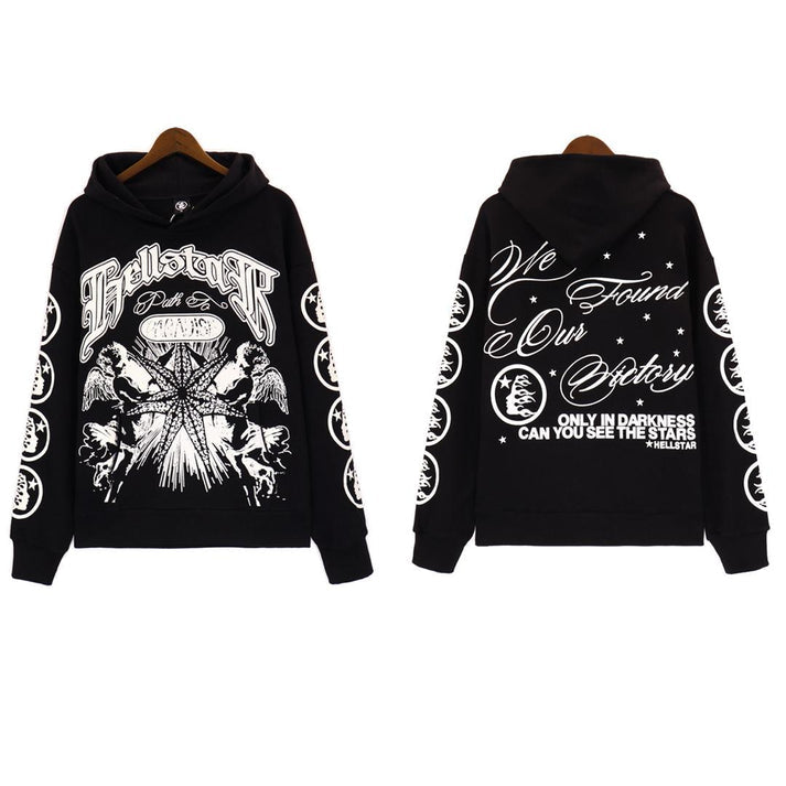 Hellstar “ONLY IN DARKNESS YOU CAN SEE THE STAR” Hoodie -Black