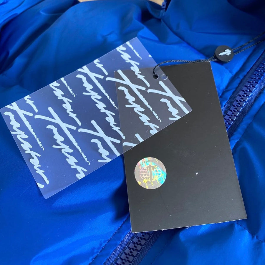 Trapstar Irongate Detachable Dazzling Blue Hooded Puffer Jacket 3