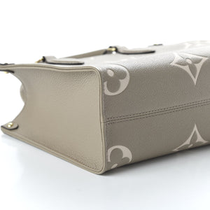 LOUIS VUITTON Empreinte Monogram Giant Onthego "PM Tourterelle Creme" 5