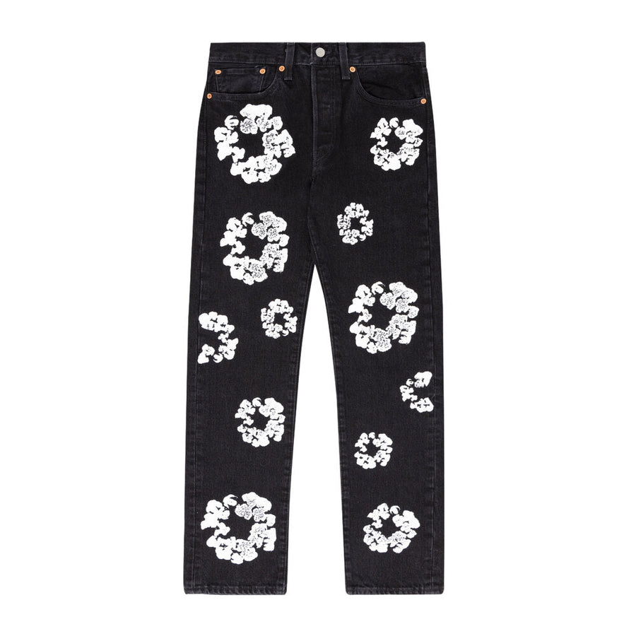 Denim tears X Levi’s Cotton Wreath Jeans- Black 1