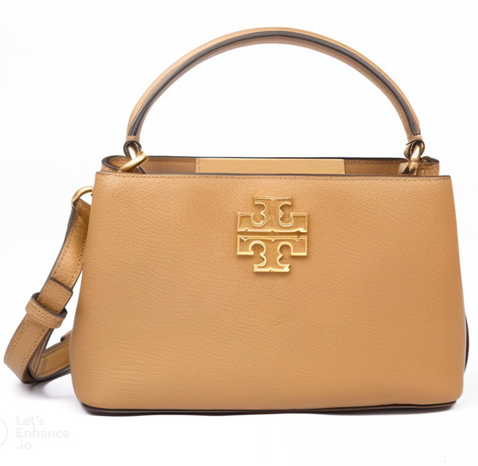 Tory Burch Britten Leather Crossbody Bag "Tiramisu"