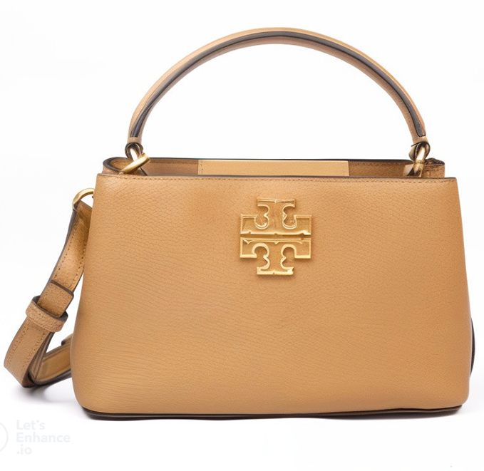 Tory Burch Britten Leather Crossbody Bag "Tiramisu" 1