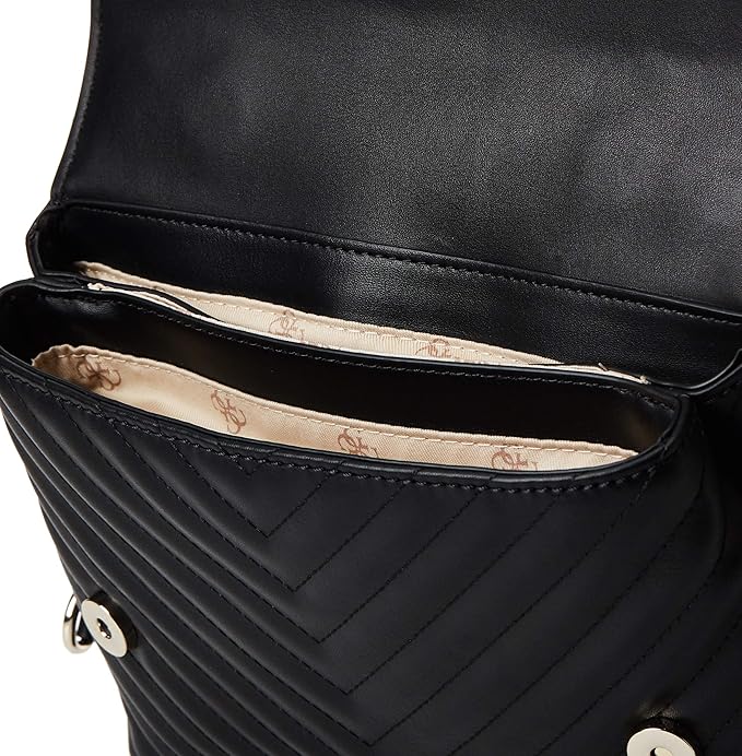GUESS Blakely Top Handle Flap Sling Bag "Black" 4