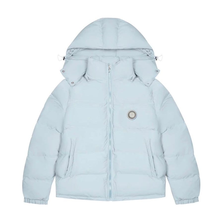 Trapstar Irongate Detachable Hood Puffer Coat Jacket Ice Blue 2
