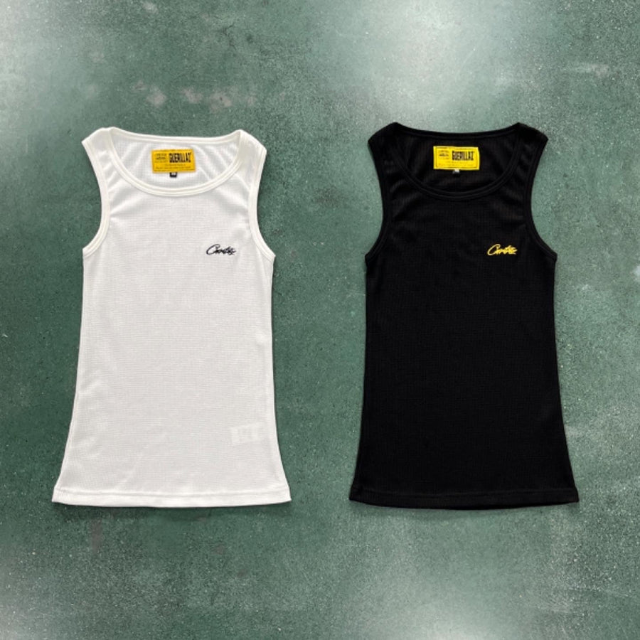 Corteiz Bolo Essentials Tank Top 
Black/White (3pc) 2