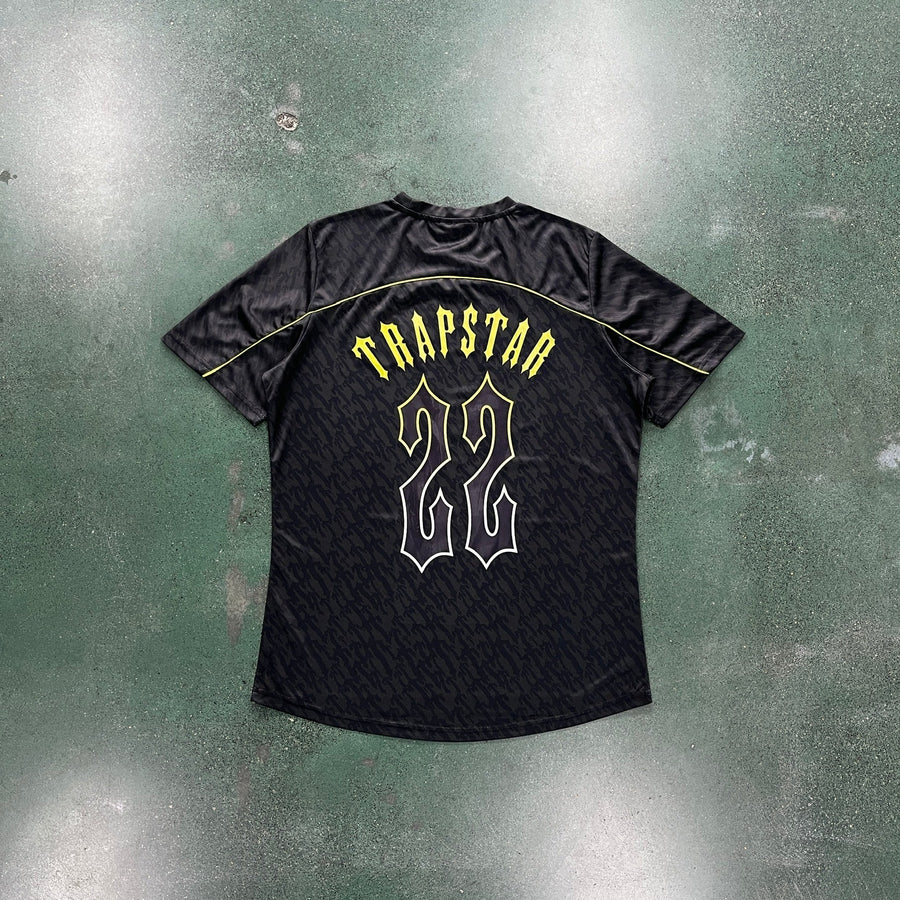 Trapstar T Football Jersey- Black/Lime 4