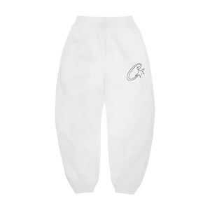 Corteiz C-Star Appliqué Jogger- White 1