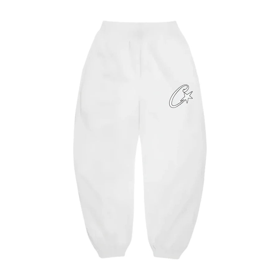 Corteiz C-Star Appliqué Jogger- White 1