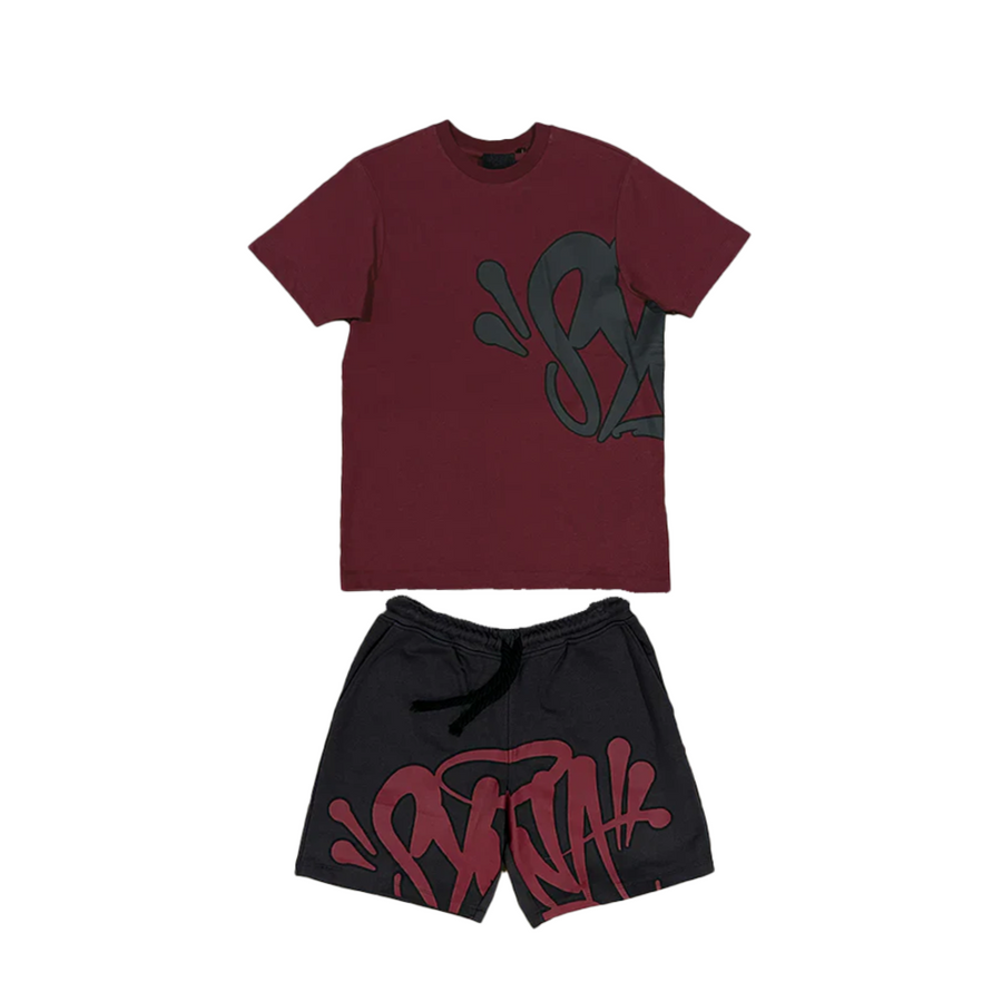 Syna T-shirt & Short Set RED/Anthracite 1