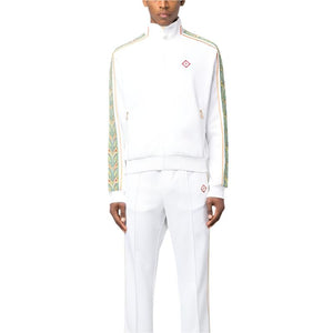 Casablanca Zip-Up Tracksuit- White 1