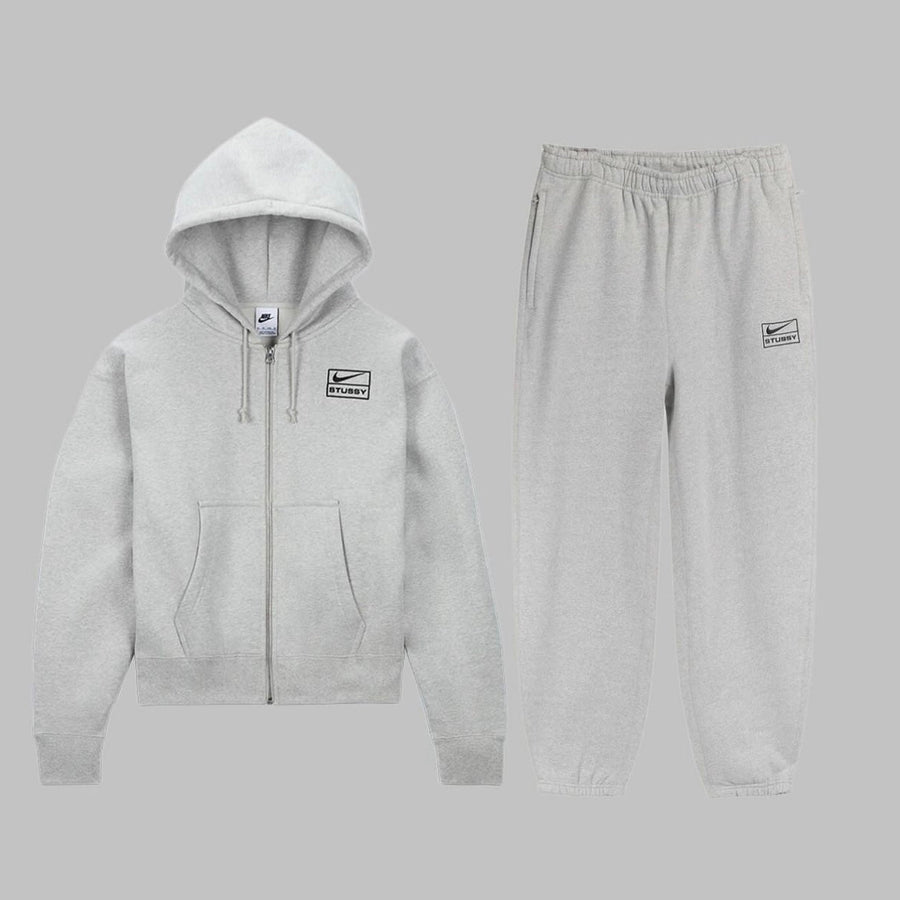 Nike X Stussy Grey Fleece 1
