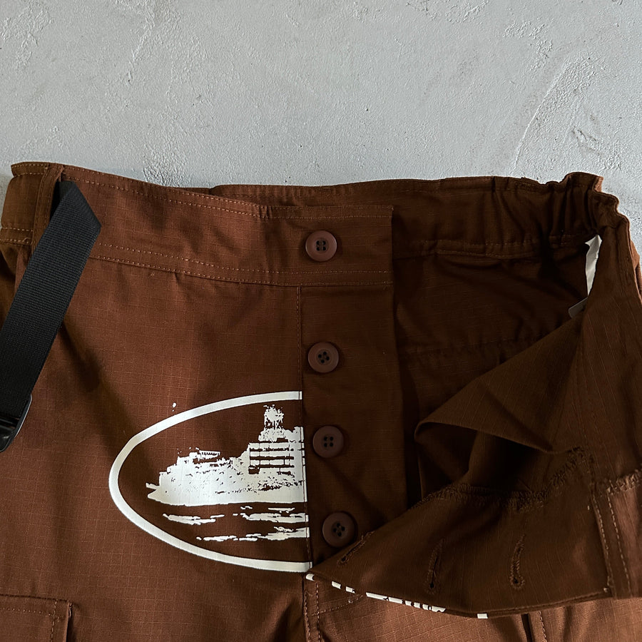 Corteiz Guerillaz* Cargo Pants Brown 5
