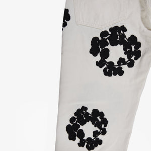 Denim tears X Levi’s Cotton Wreath Jeans- White 5