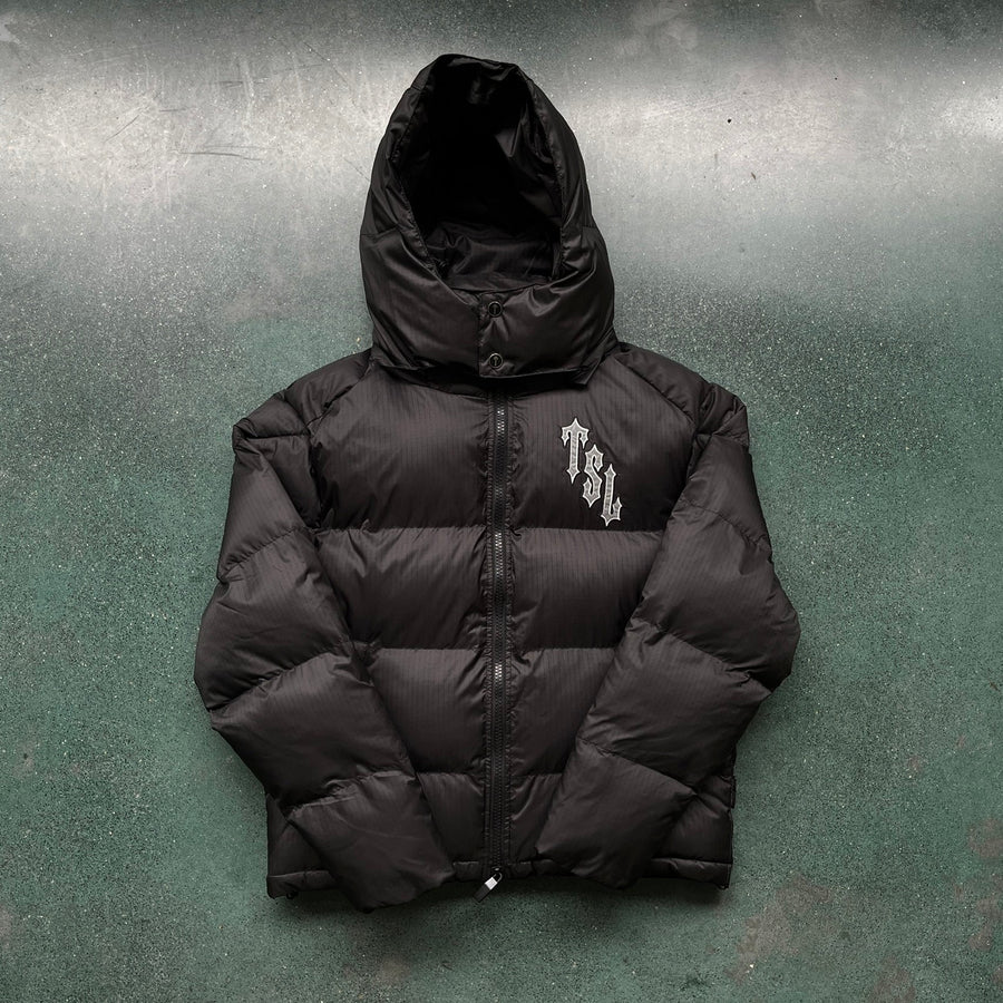 Trapstar Shooters Black/Reflective Hooded Puffer 2