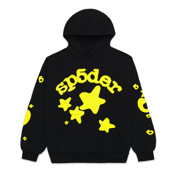 Sp5der Beluga Hoodie Onyx/Yellow 1