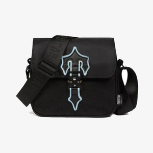 Trapstar Black & Ice Blue Irongate Messenger Bag 1.0 1