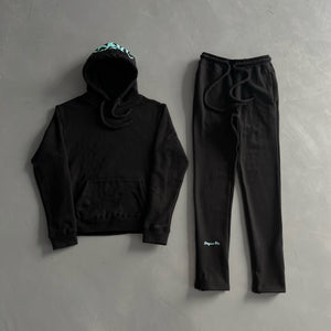 Syna World Logo Tracksuit - Black / Blue 2