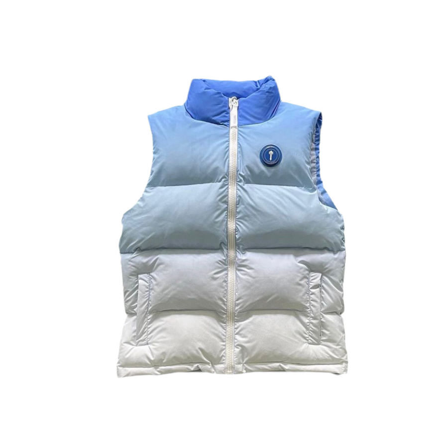 Trapstar London Irongate T Badge Vest-Ice Blue Gradient 1